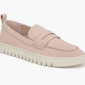 Vionic Women Uptown Hybrid Penny Chantel Light Pink Loafers Suede Shoes Sz 8